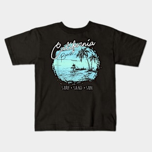 California Beach Vintage Surf Summer Kids T-Shirt
